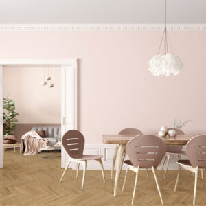 Golden Oak Herringbone Flooring